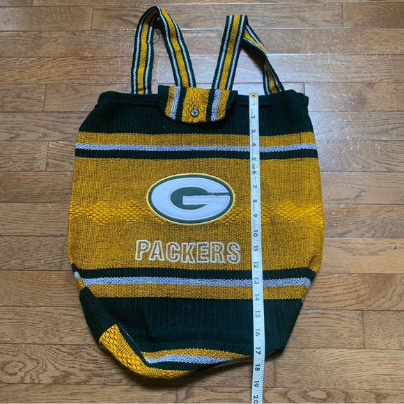 Green Bay Packers Embroidered Knit Backpack / Tote - Picture 5 of 7